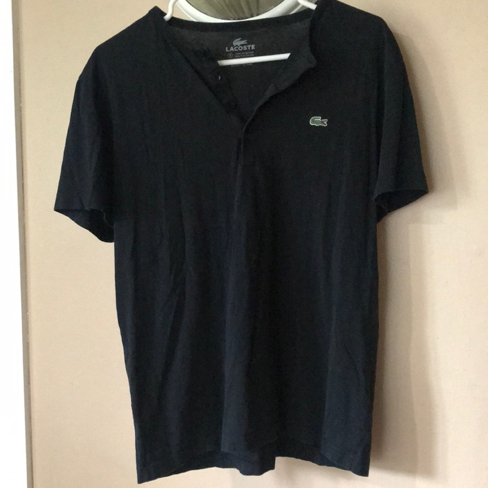 Black Lacoste shirt size 5